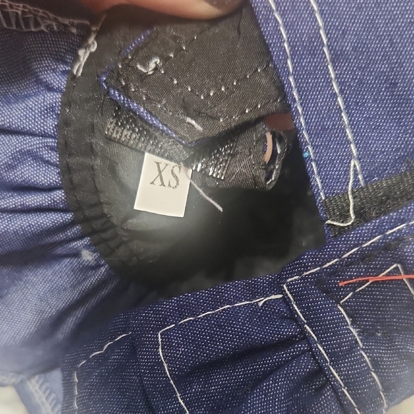 Blue Dog Diaper Cover with Ruffled Tiers - Picture 2 of 3